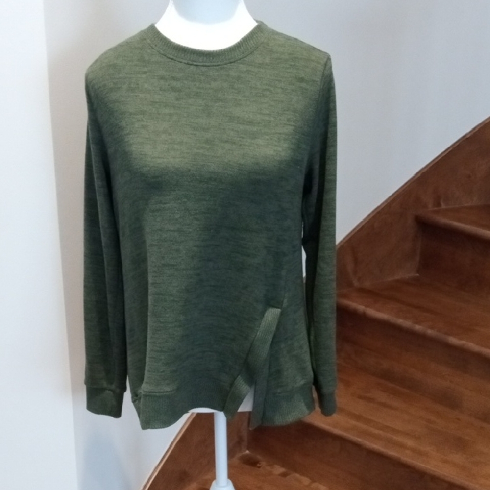 Joe Fresh Forest Green Women's Crew Neck Sweater